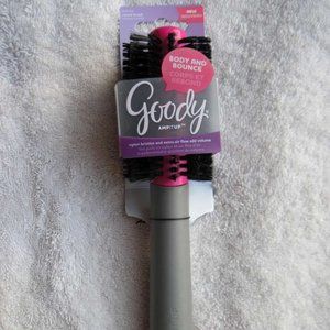 Goody Amp it Up Body Bounce Round Hair Brush Nylon Bristle AirFlow Barrel Volume